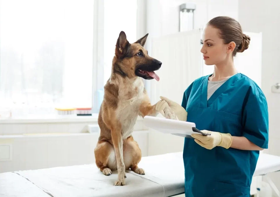 veterinaria-en-una-consulta-con-su-paciente- dodozooft